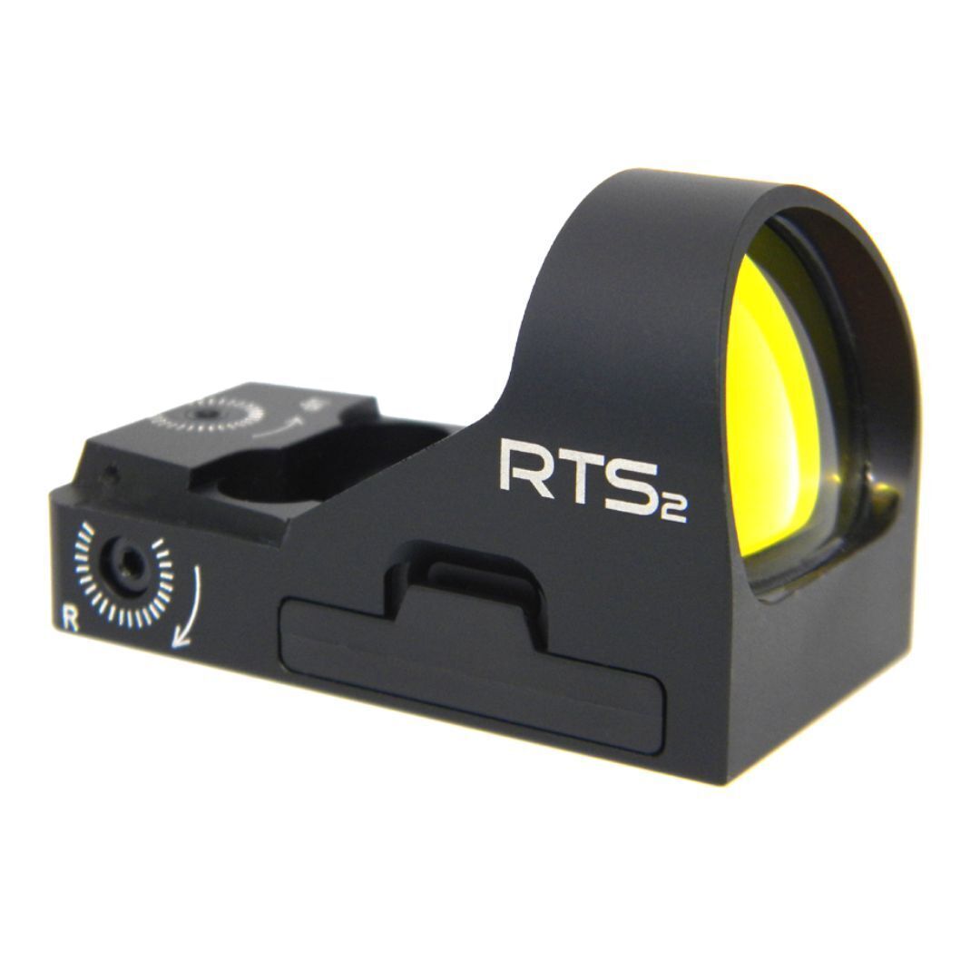 C-MORE RTS2 Parallax-Free Water-Resistant Red Dot Sight with Motion Sensing System, Black (10 MOA)