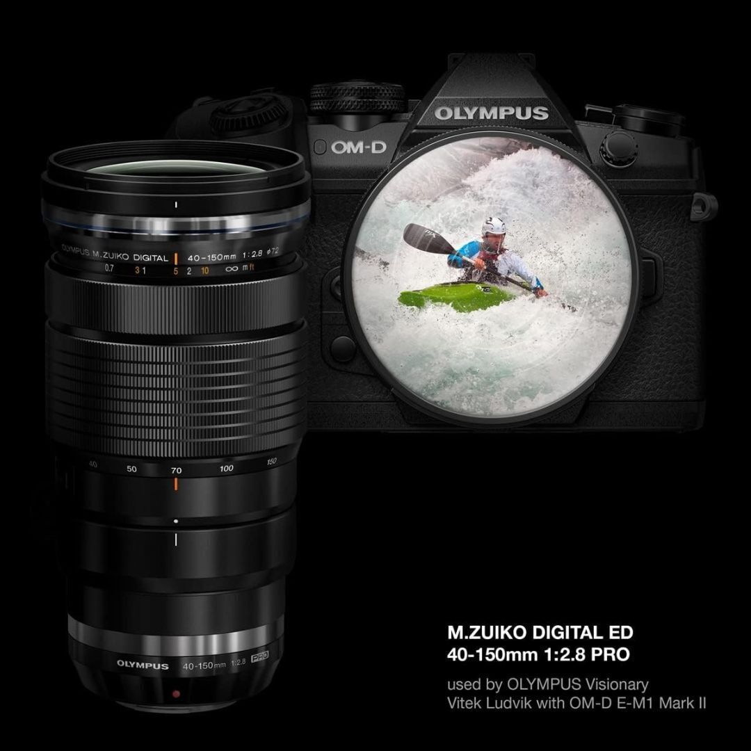 OM SYSTEM M.Zuiko Digital ED 40 to 150mm F/2.8 PRO Weatherproof Lens with Dual VCM Autofocus