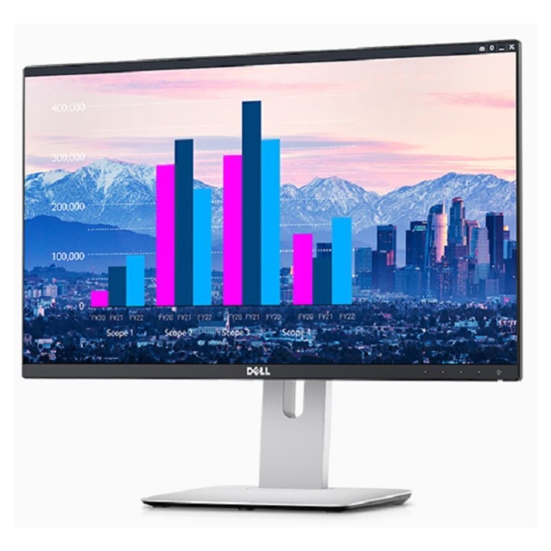 Dell U2414H UltraSharp 23.8-Inch FHD IPS LED Monitor HDMI, DP, USB 3.0 Ports (Refurbished)