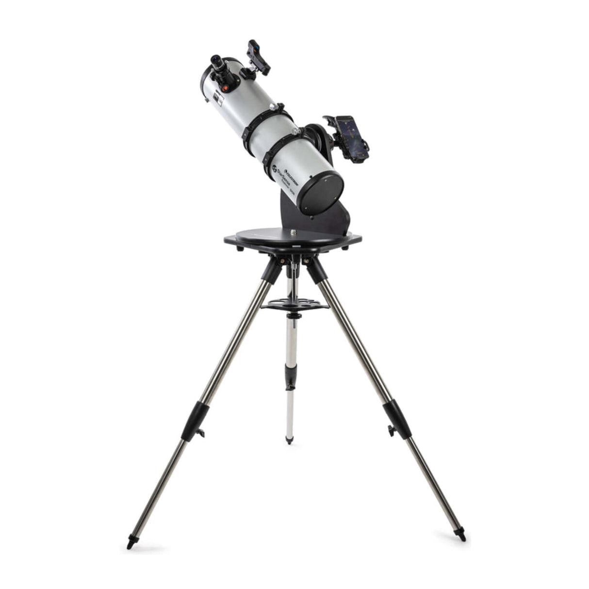 Celestron Starsense Explorer 130mm Tabletop Dobsonian Telescope and Metal Tripod