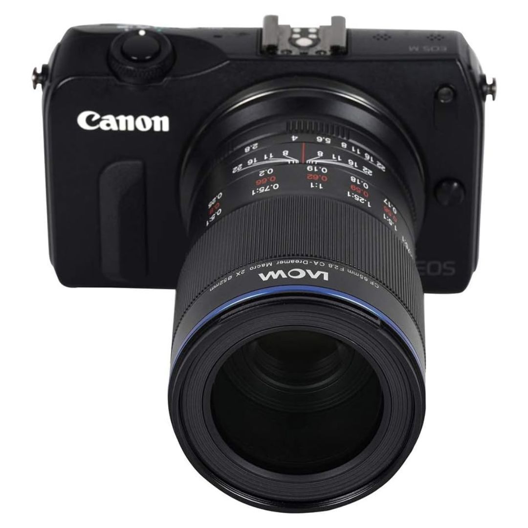 Laowa 65mm F/2.8 2X Ultra Macro APO Manual Lens with 2 to 1 Maximum Magnification (Canon EF-M)