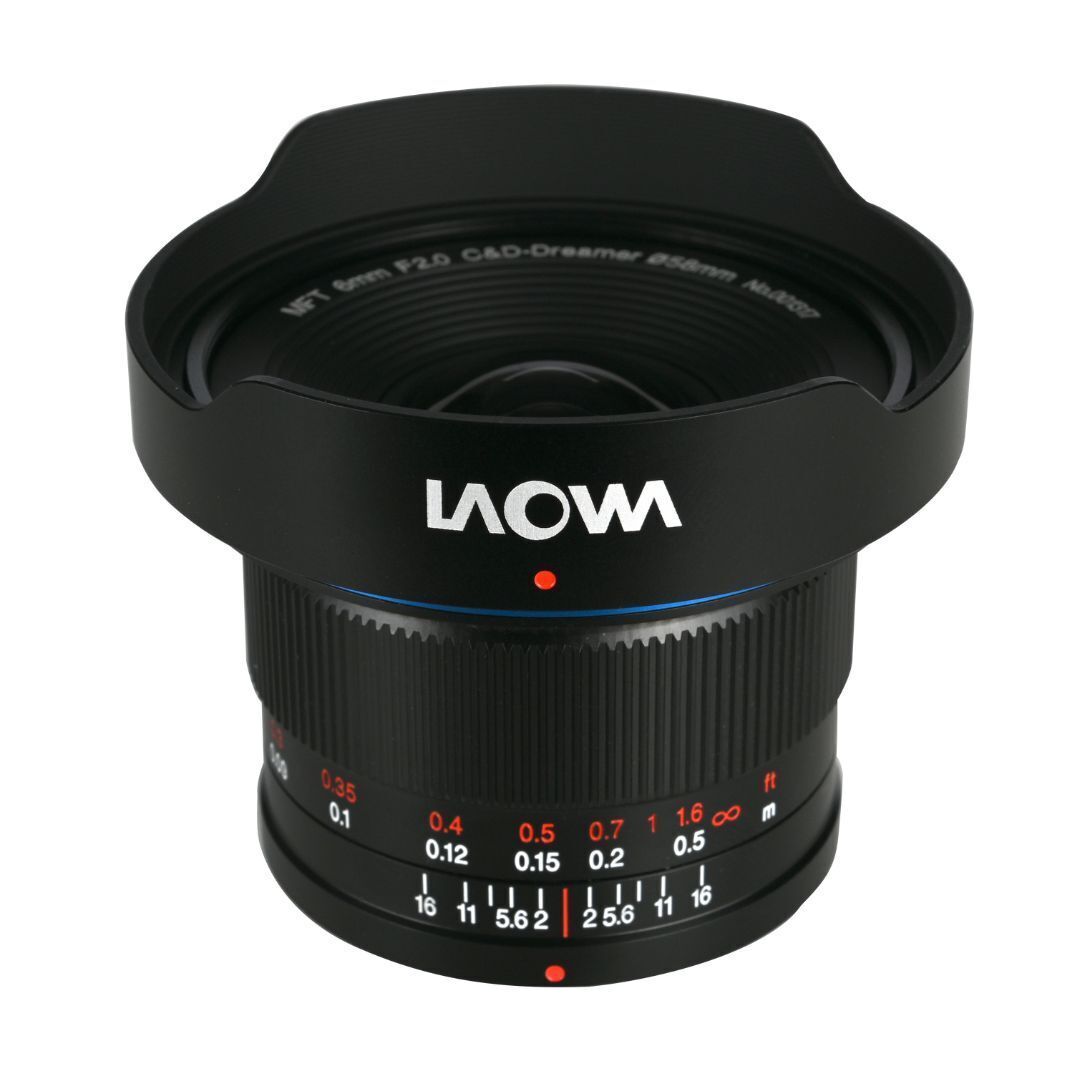 Laowa 6 mm f/2 Zero-D MFT Ultra-Wide Lens with 121.9-Degree Wide-Angle View and Large Aperture