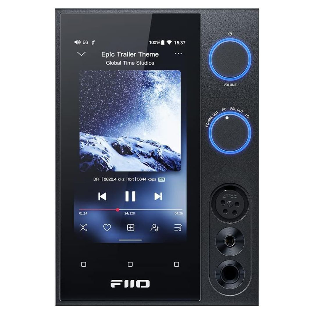 FiiO R7 Snapdragon 660, Android 10, HiFi Streaming Music Player with Bluetooth and Dual USB (Black)