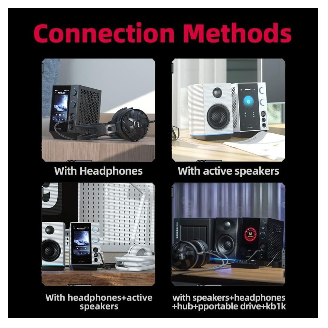 FiiO R7 Snapdragon 660, Android 10, HiFi Streaming Music Player with Bluetooth and Dual USB (Black)