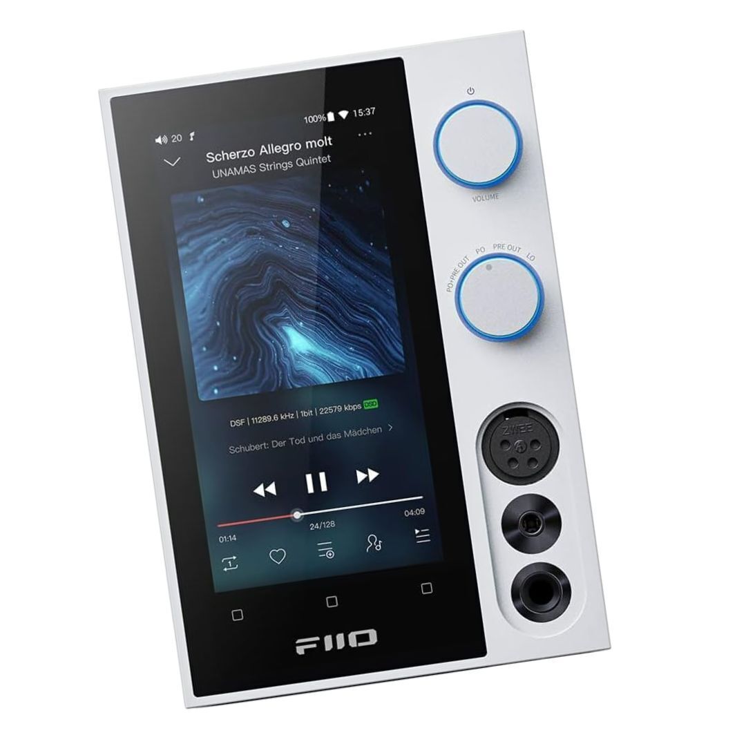 FiiO R7 Snapdragon 660, Android 10, HiFi Streaming Music Player with Bluetooth and Dual USB (White)