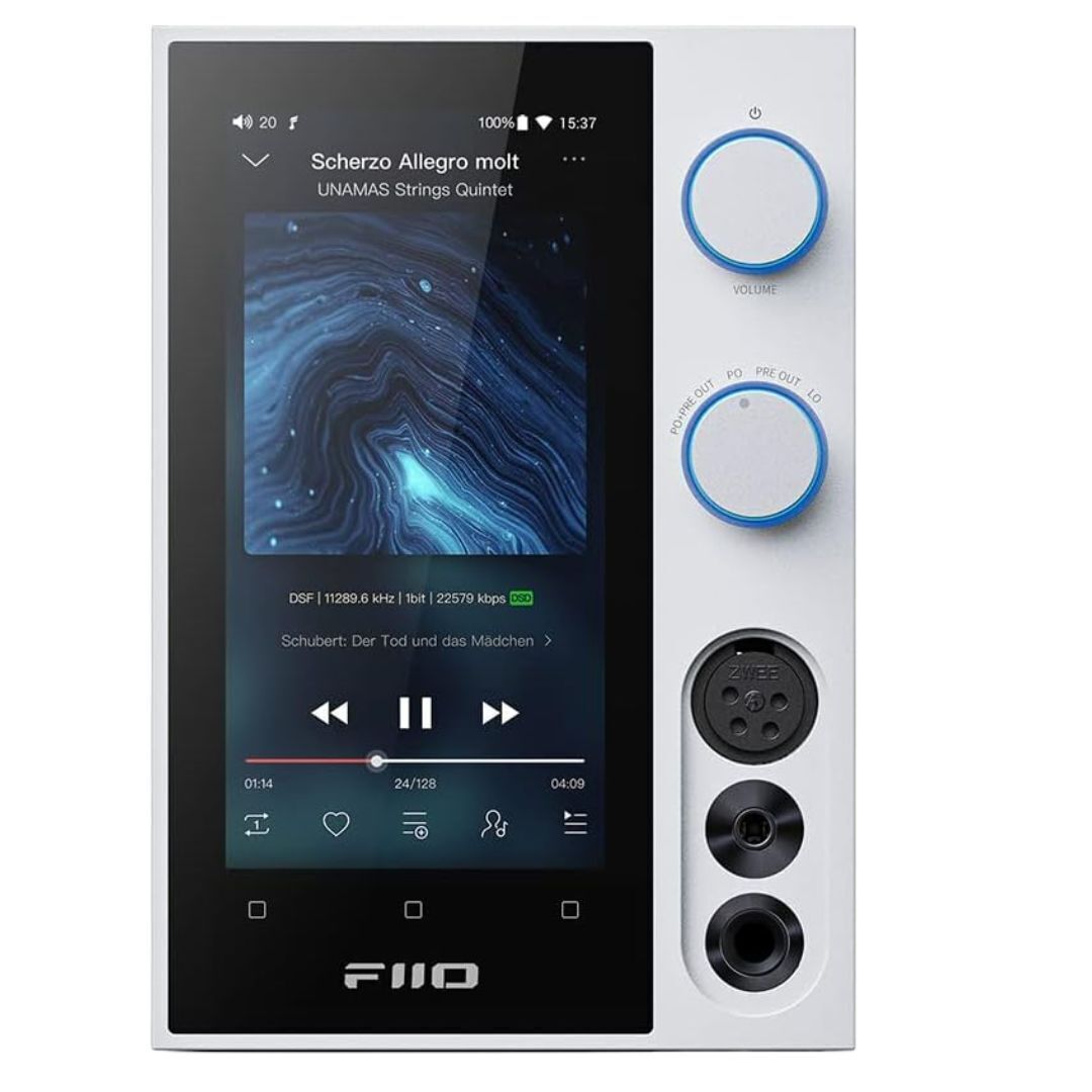 FiiO R7 Snapdragon 660, Android 10, HiFi Streaming Music Player with Bluetooth and Dual USB (White)