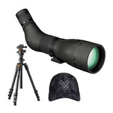 Vortex Diamondback HD 20-60x85 Angled Spotting Scope with Tripod and Hat