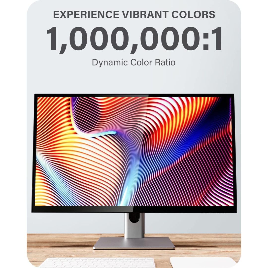 Alogic Clarity 27-Inch UHD 4K Monitor with 8-in-1 Hub, IPS Panel, 600 HDR, and Wall Mountability