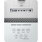 Alogic Clarity 27-Inch UHD 4K Monitor with 8-in-1 Hub, IPS Panel, 600 HDR, and Wall Mountability