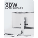 Alogic Clarity 27-Inch UHD 4K Monitor with 8-in-1 Hub, IPS Panel, 600 HDR, and Wall Mountability