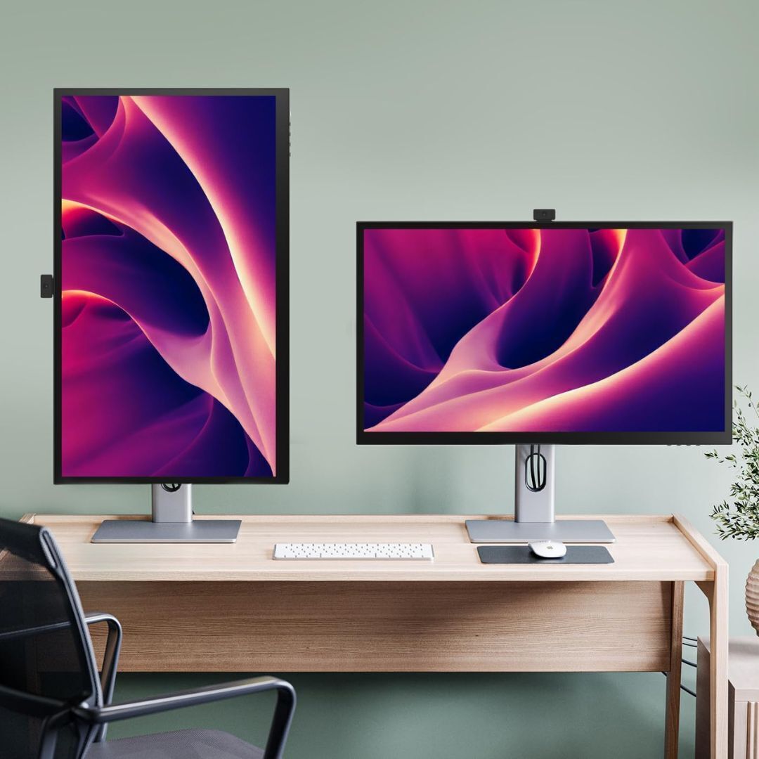 Alogic Clarity Pro 27-Inch 4K Monitor with 8MP Retractable 4K Webcam and 8-in-1 USB