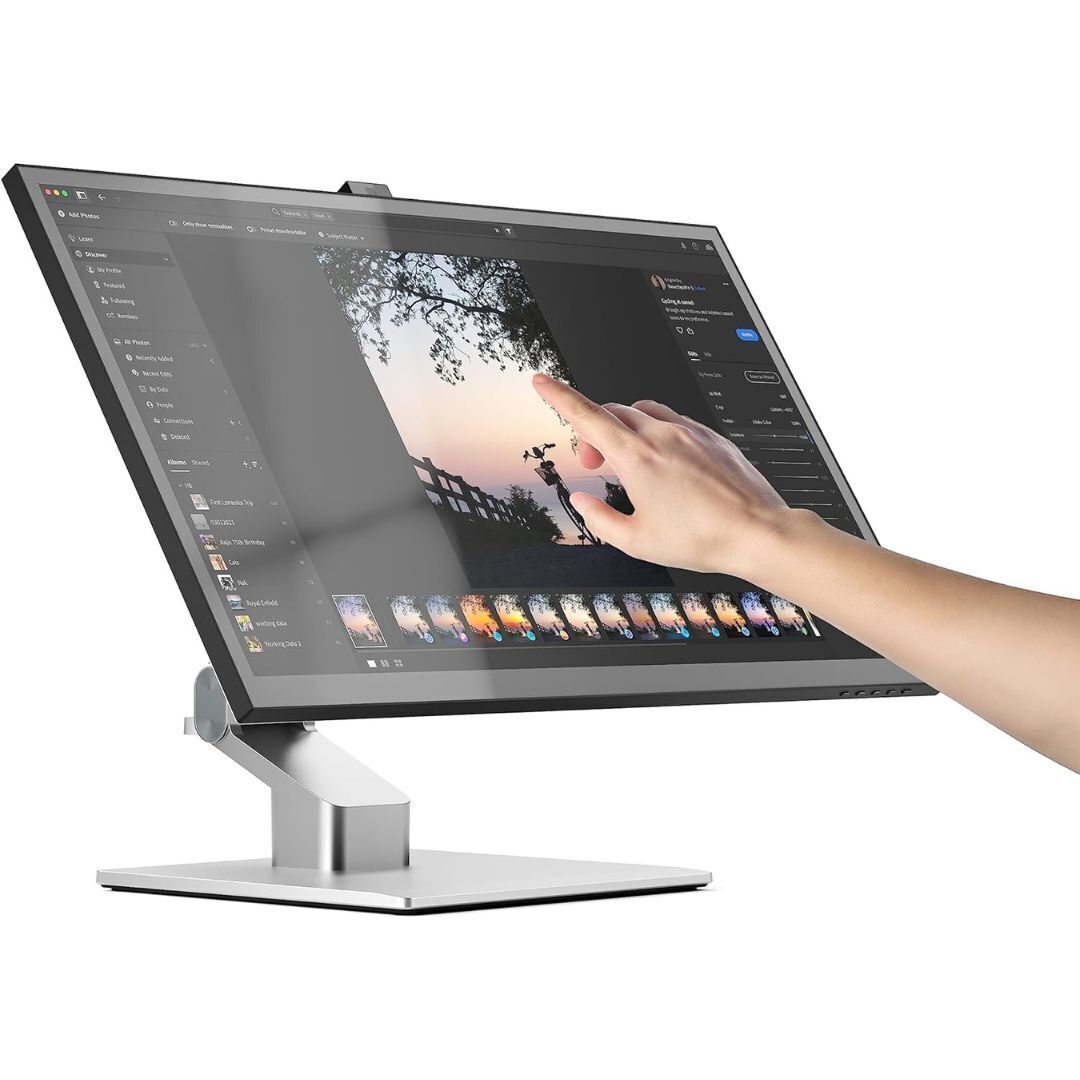 Alogic Clarity Pro Touch 27-Inch 4K Monitor with 10-Point Touchscreen and 8MP Retractable 4K Webcam