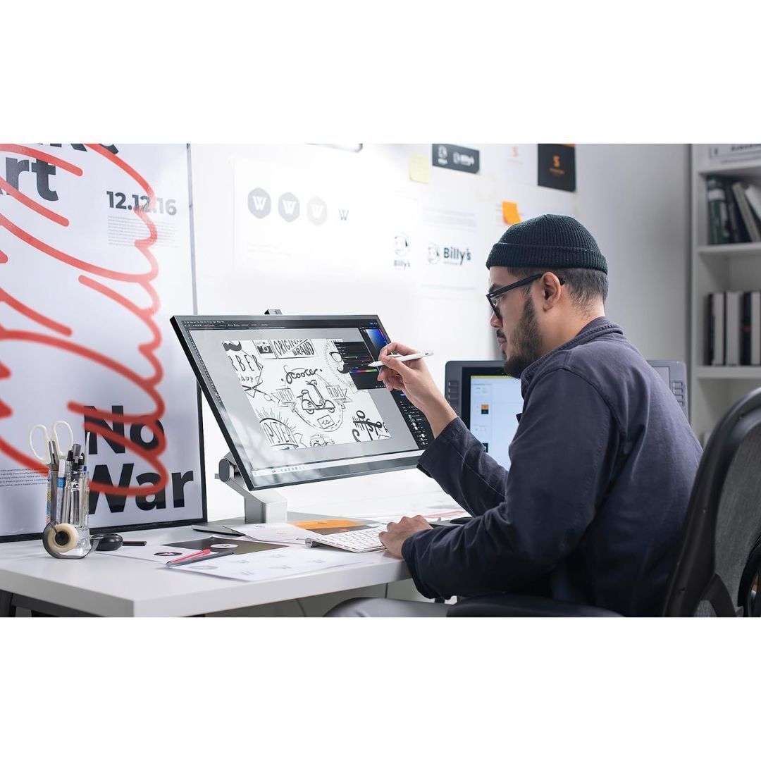 Alogic Clarity Pro Touch 27-Inch 4K Monitor with 10-Point Touchscreen and 8MP Retractable 4K Webcam