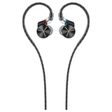 FiiO FA7S Over-the-Ear Earphone with 6 Balanced Armature IEMs and Acoustic Prism System (Black)
