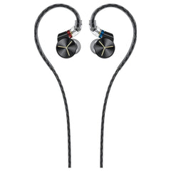 FiiO FA7S Over-the-Ear Earphone with 6 Balanced Armature IEMs and Acoustic Prism System (Black)