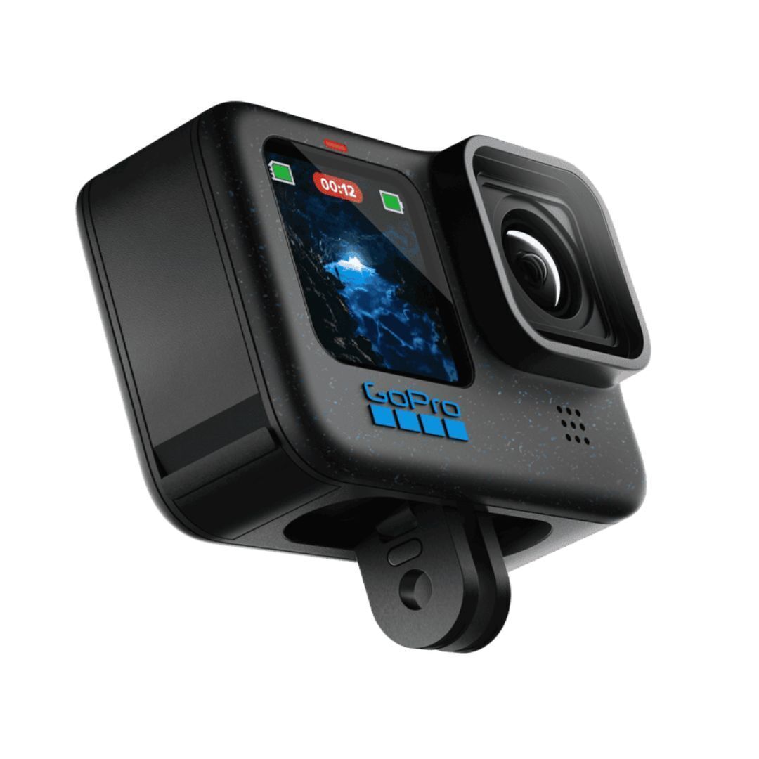 GoPro HERO12 Black Camera with 5.3k Image Quality, 4k Video Resolution, and 8x Slo-Mo