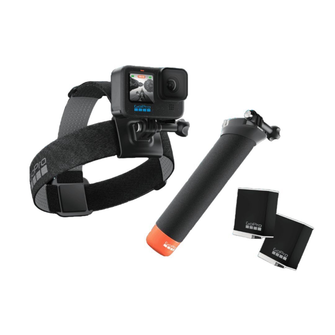 GoPro HERO12 Black Camera with Accessories Bundle, 5.3k Image Quality, and 4k Video Resolution
