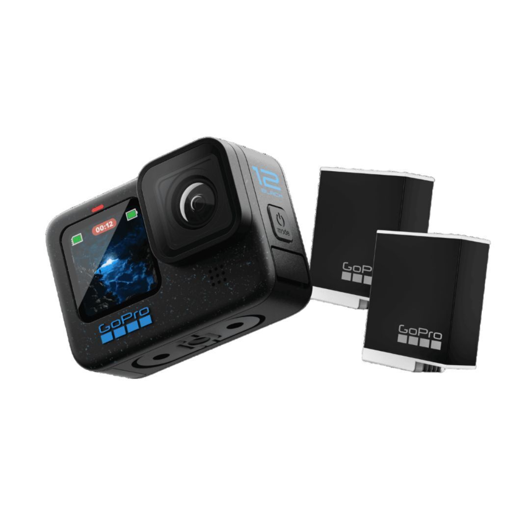 GoPro HERO12 Black Camera with Accessories Bundle, 5.3k Image Quality, and 4k Video Resolution