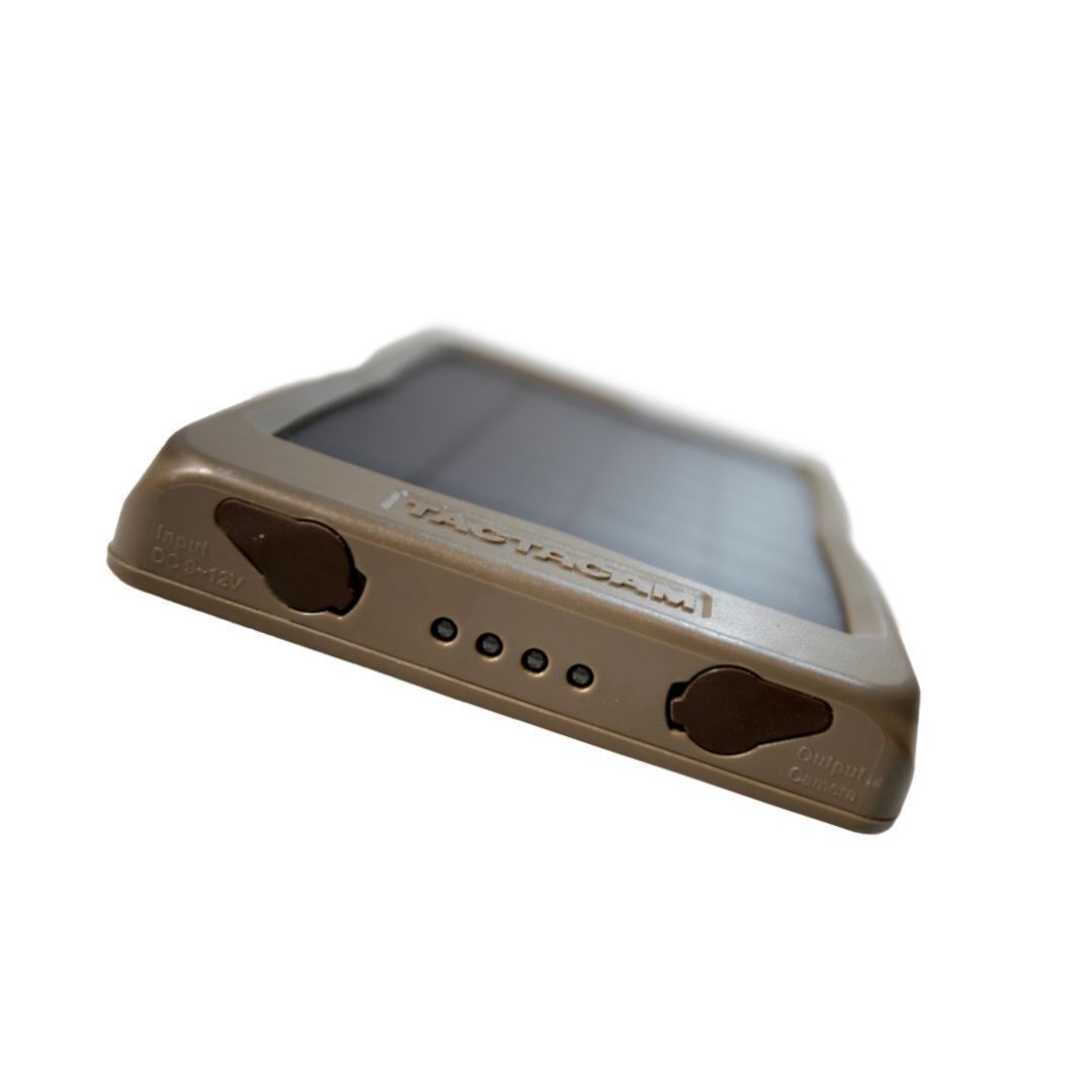 Tactacam 12V External Solar Panel with Integrated Rechargeable Lithium System