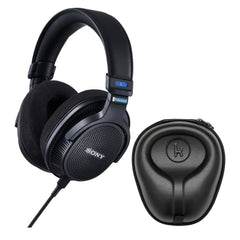 Sony MDR-MV1 Open-Back Reference Monitor Headphones with Hard Shell Case bundle