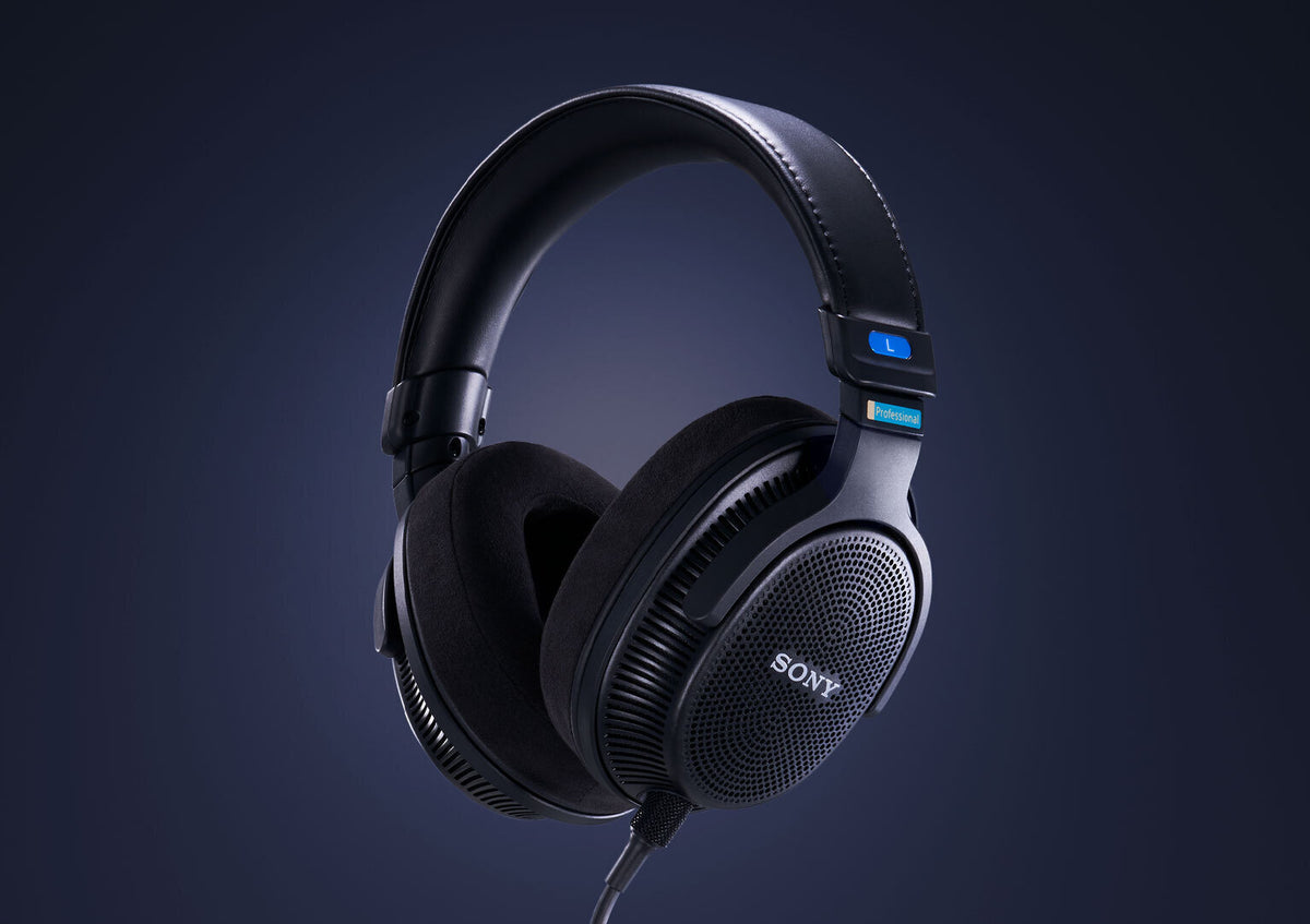 Sony MDR-MV1 Open-Back Reference Monitor Headphones with Hard Shell Case bundle