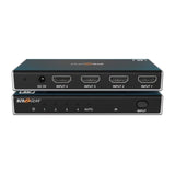 BZBGEAR 4x1 8K60 UHD Ultra-Slim HDMI 2.1 Switcher with EDID Management and Built-In Equalizer