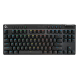 (D) Logitech G PRO X TKL Lightspeed Wireless Gaming Keyboard, Ultra-Portable Tenkeyless Design, Clicky Switches, Black