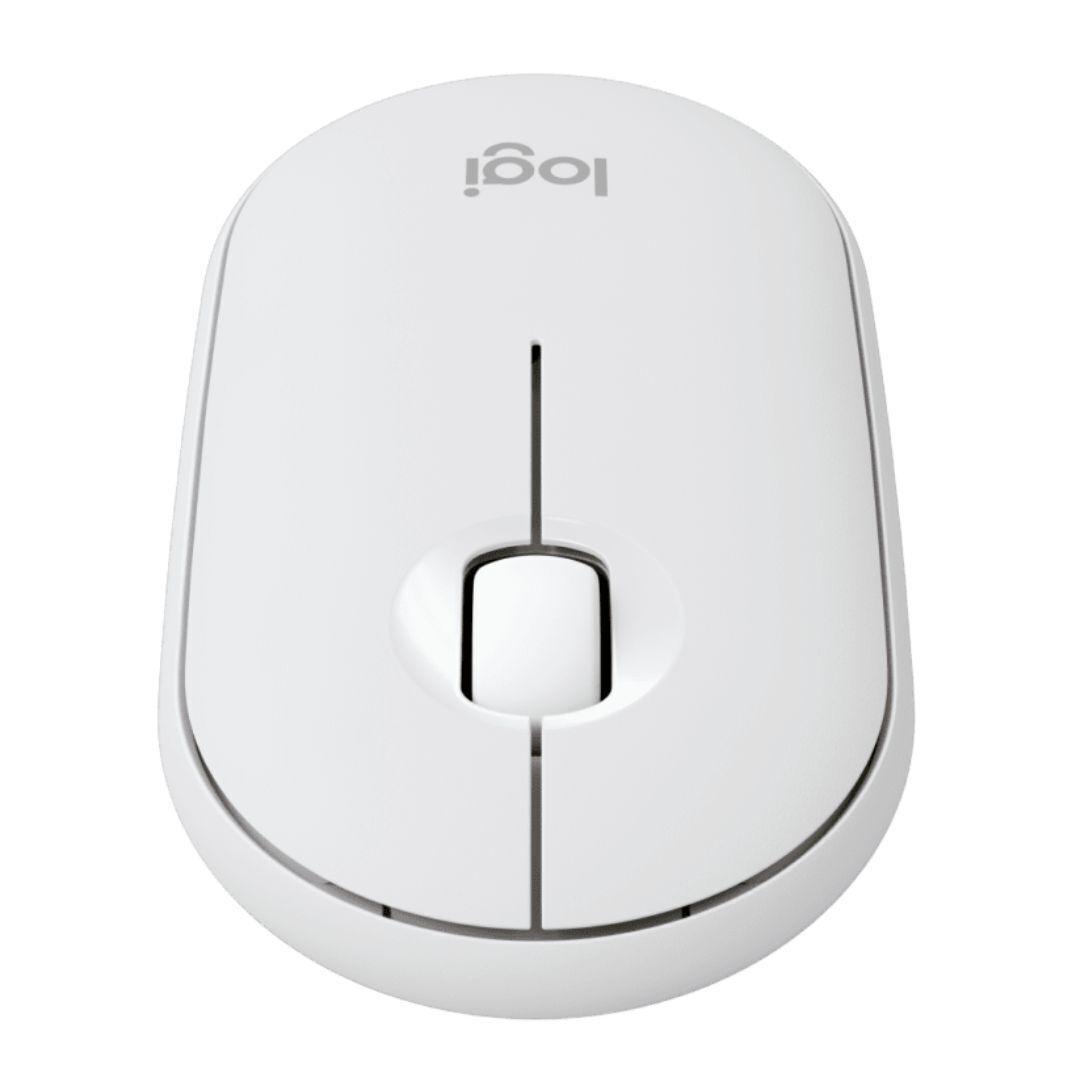 Logitech Pebble Slim Bluetooth Wireless Mouse 2 M350S, Tonal White