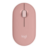 Logitech Pebble Slim Bluetooth Wireless Mouse 2 M350S with Customizable Button (Tonal Rose)