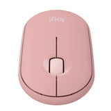 Logitech Pebble Slim Bluetooth Wireless Mouse 2 M350S with Customizable Button (Tonal Rose)