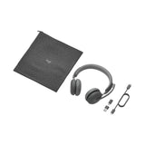 Logitech Zone wireless 2 Teams AI Headset with Built-In Battery for Noise-Free Calls (Graphite)