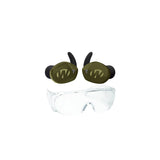 Walkers Silencer BT 2.0 Rechargeable Electronic Earbuds (Green) with Glasses