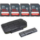 SanDisk 32GB Ultra SDHC UHS-I Memory Card with Koah Pro Rugged Memory Storage Carrying Case