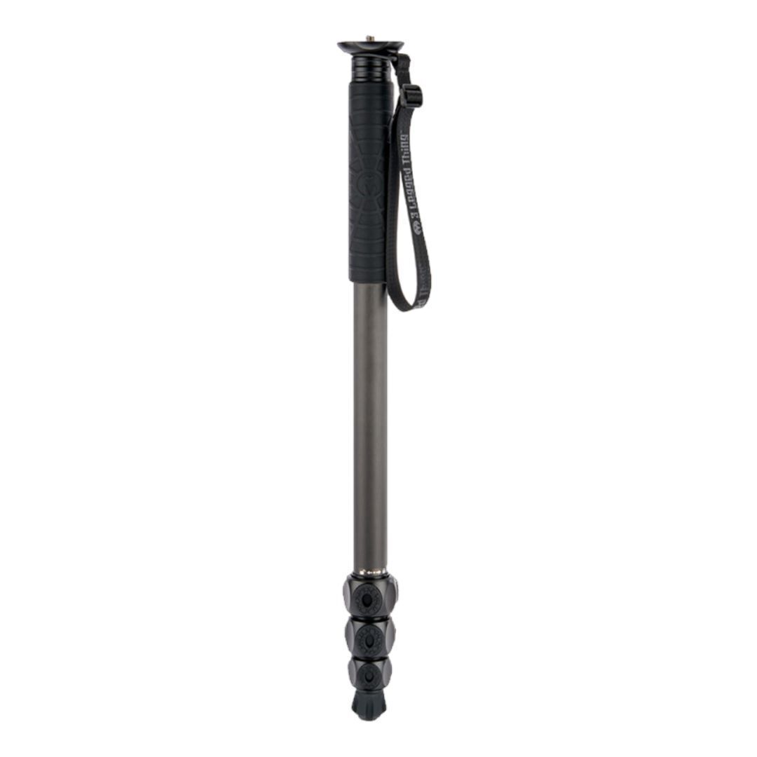3 Legged Thing Legends Lance 4-Section Carbon Fiber Monopod with DocZ Foot Stabilizer Kit (Darkness)