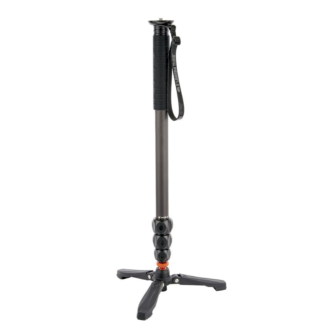 3 Legged Thing Legends Lance 4-Section Carbon Fiber Monopod with DocZ Foot Stabilizer Kit (Darkness)