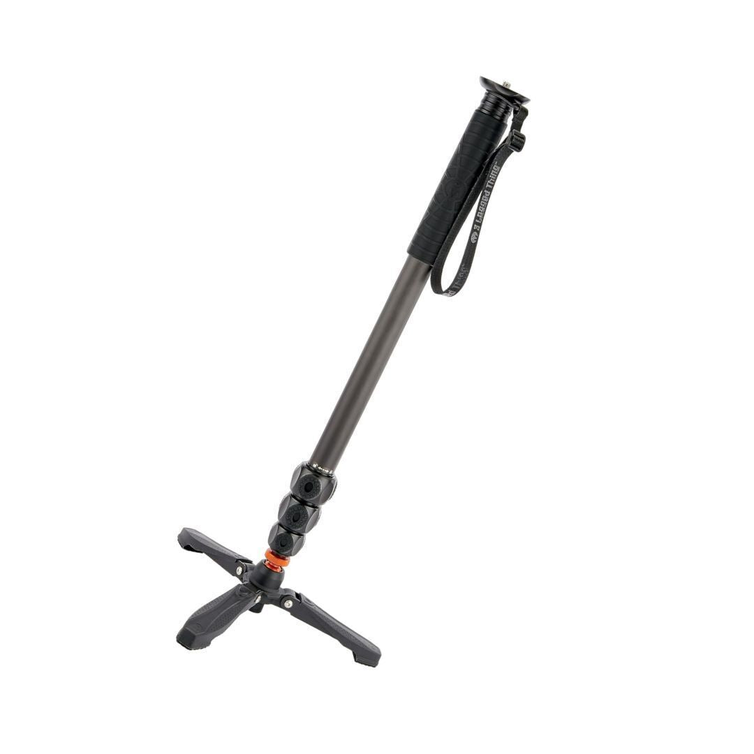 3 Legged Thing Legends Lance 4-Section Carbon Fiber Monopod with DocZ Foot Stabilizer Kit (Darkness)