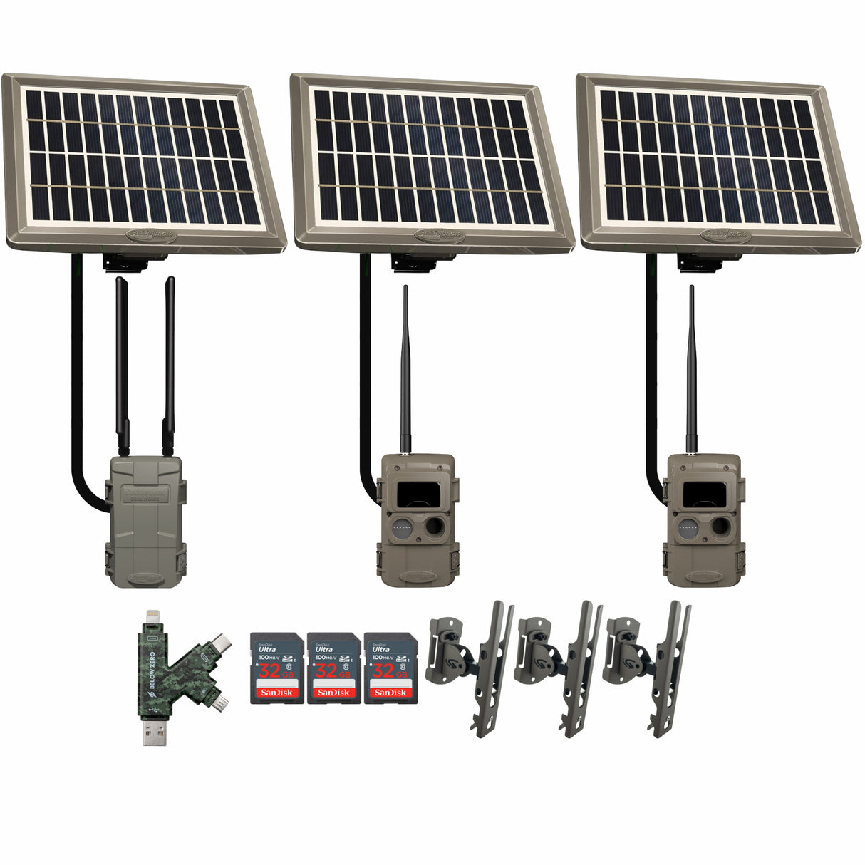 Cuddeback CuddeLink Wireless 3rd Gen Trail Camera with Cell Home Trail Camera Bundle (2 Pack)