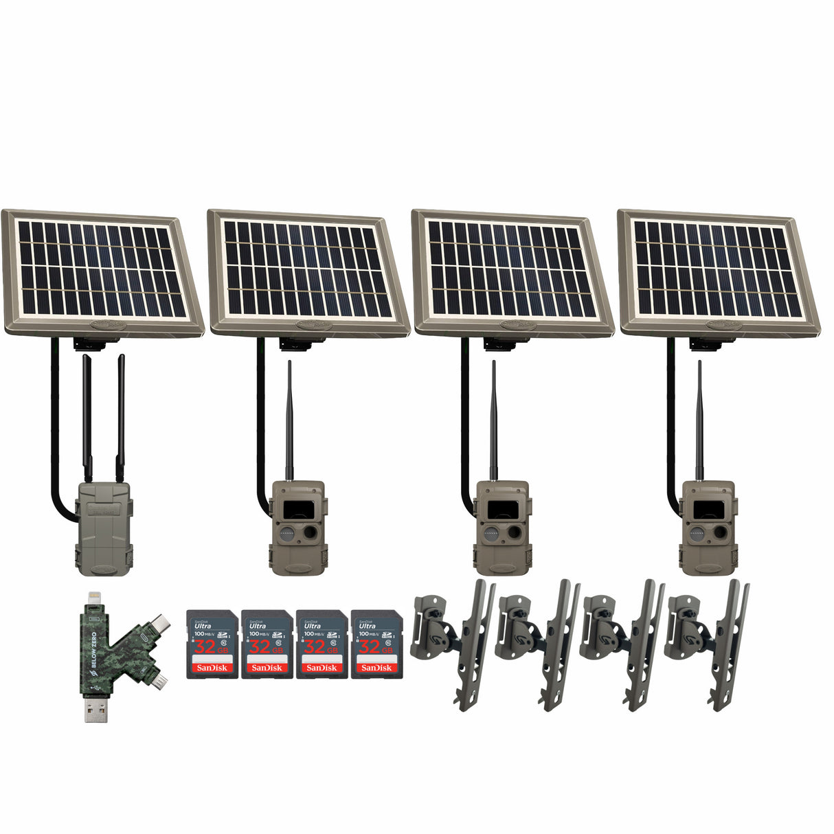 Cuddeback CuddeLink Wireless 3rd Gen Trail Camera with Cell Home Trail Camera Bundle (3 Pack)