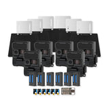 Yellowstone Y2 Black Wide Lens Bundle with Batteries, Solar Panels, and Accessories (6-Pack) - 1
