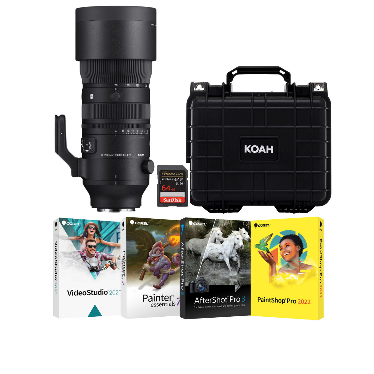 SIGMA 70-200 mm F2.8 DG DN OS Sports for Leica L-Mount with Waterproof Hard Case Bundle