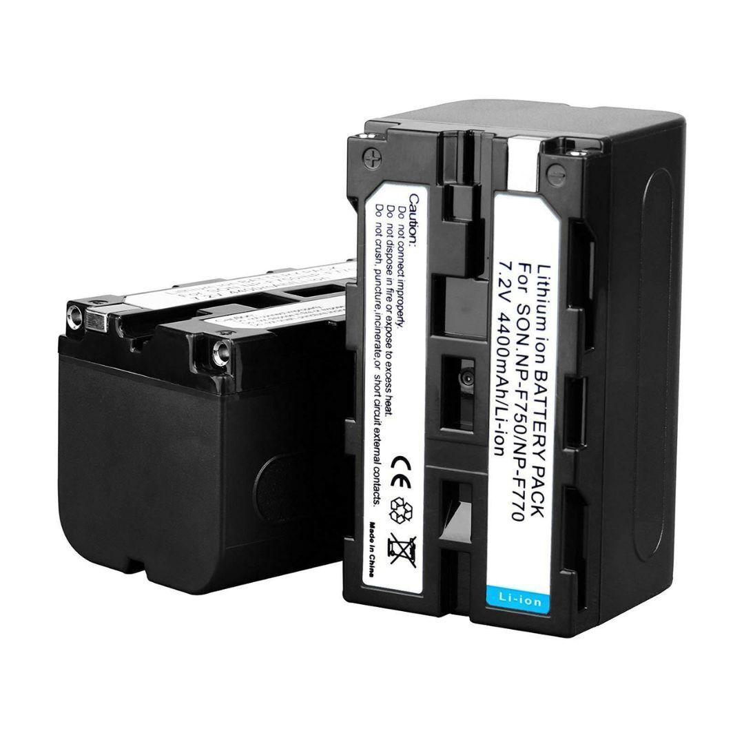 GVM NPF 750 Li-ion 4400mAh 7.2V Replacement Battery and Charger (2-Pack)