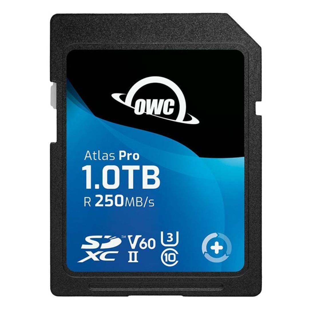 OWC 1.0 TB Atlas Pro High-Performance SDXC UHS-II V60 Memory Card for DSLR and Mirrorless Functions