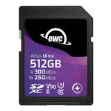 OWC 512GB Atlas Ultra SDXC V90 UHS-II Memory Card for DSLR and Mirrorless Functions