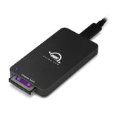 OWC Atlas FXR Thunderbolt (USB-C) USB CFexpress Card Reader for Filmmakers and Videographers