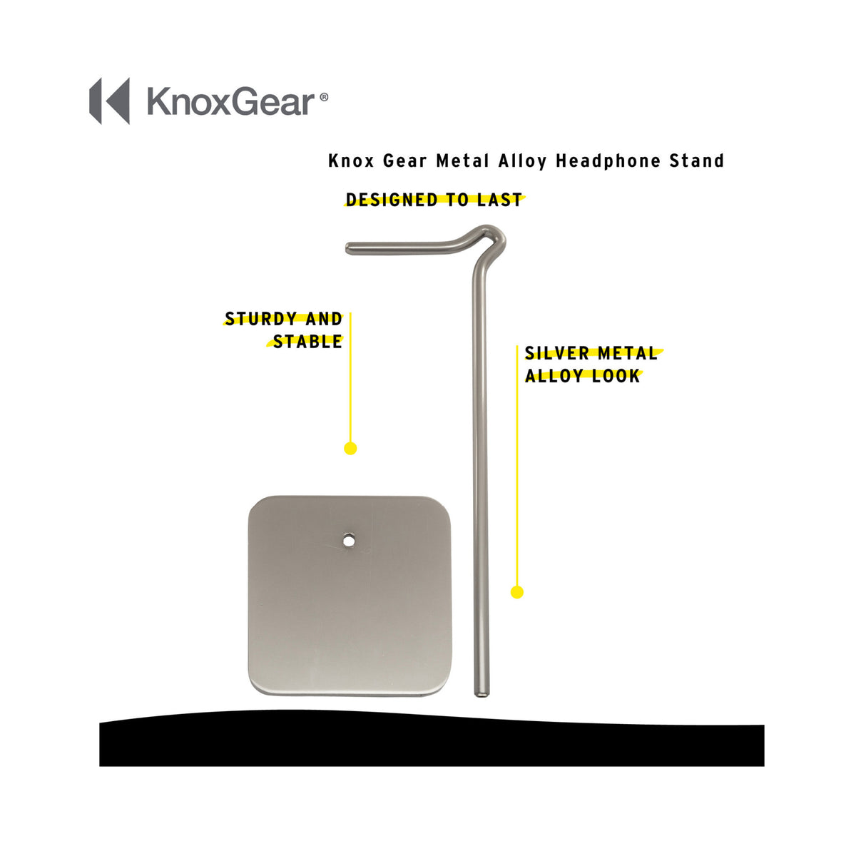 Knox Gear Metal Alloy Headphone Stand