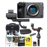 Sony FX30 Cinema Line Digital Camera with XLR Unit and DJI RS 3 Gimbal Stabilizer Bundle