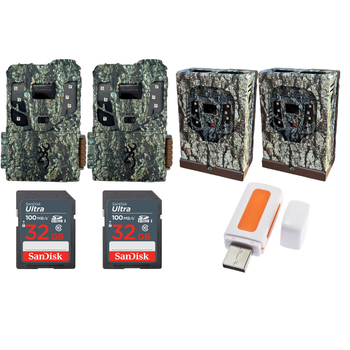 Browning Defender Pro Scout Max Extreme HD Cellular Trail Camera with Security Box Bundle (2-Pack)