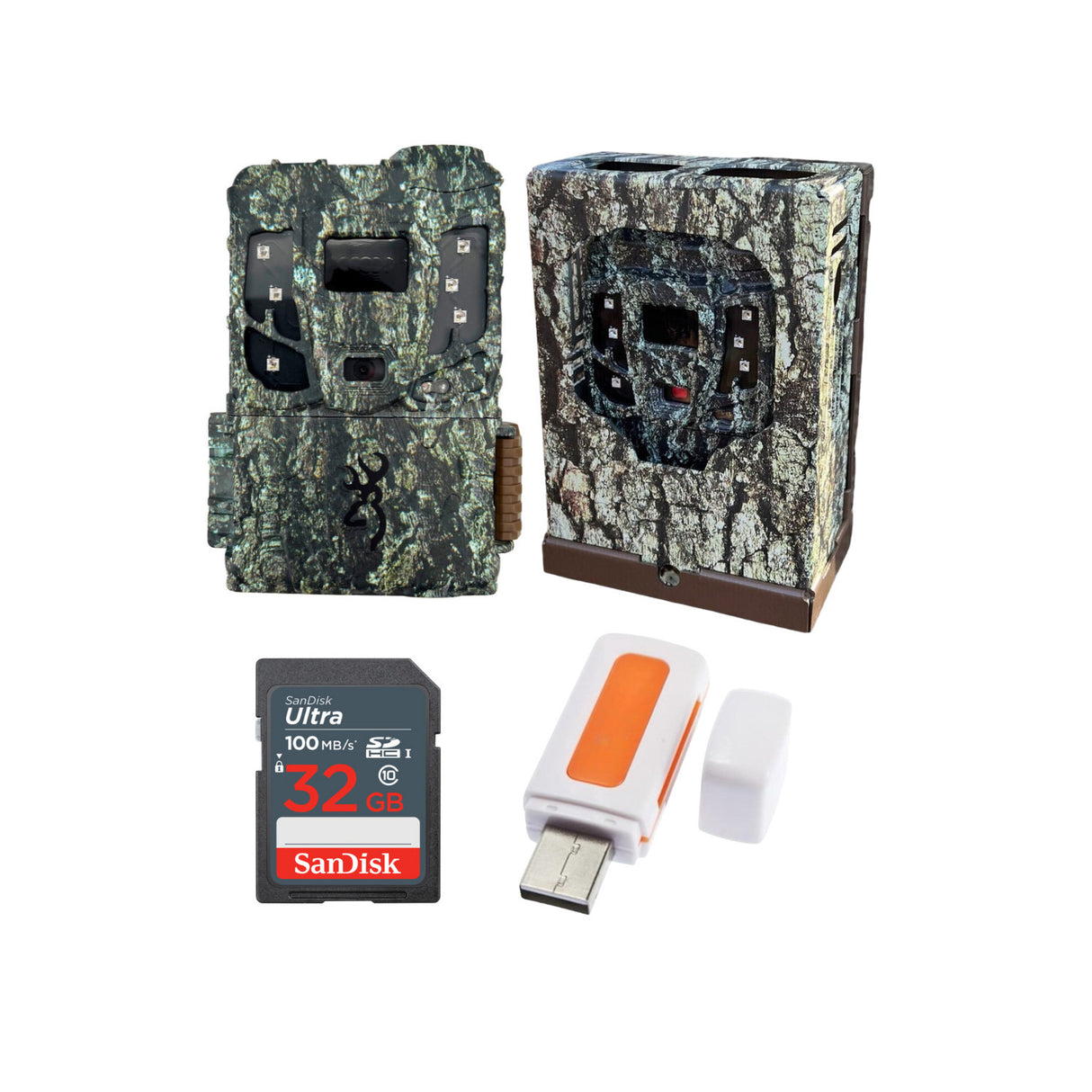 Browning Defender Pro Scout Max Extreme HD Cellular Trail Camera with Security Box Bundle