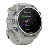 Garmin Descent Mk3 Watch Style-Dive Computer (43mm, Stainless Steel with Fog Gray Silicone Band)