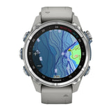 Garmin Descent Mk3 Watch Style-Dive Computer (43mm, Stainless Steel with Fog Gray Silicone Band)